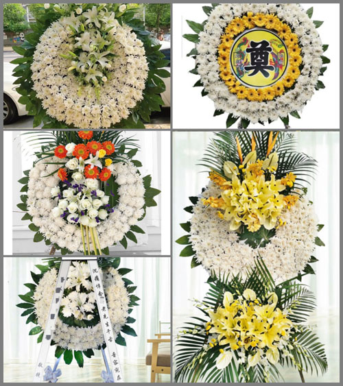 湖南永州祁阳县白水镇龙塘村花圈速递